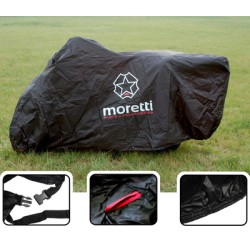 MORETTI κουκούλα μηχανής LXMA2739 με θήκη, S 203x83x119cm, μαύρη