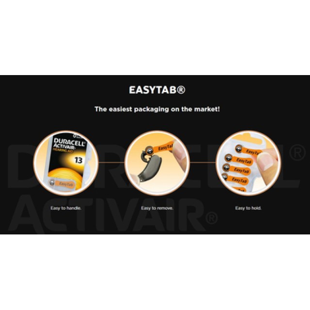 DURACELL μπαταρίες ακουστικών βαρηκοΐας Activair 312, 1.45V, 6τμχ