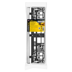 MOJE AUTO πλαίσιο πινακίδας αυτοκινήτου 93-036, 17.5x1.4x52.6cm, μαύρο