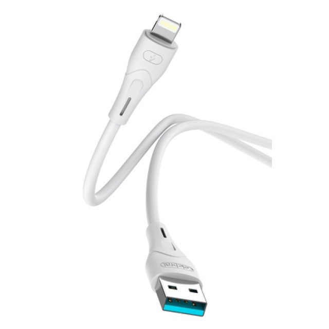 CELEBRAT καλώδιο Lightning σε USB CB-18I, 12W 2.4A, 480Mbps, 1m, λευκό