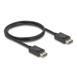 DELOCK καλώδιο DisplayPort 2.1 80492, 8K/60Hz 4K/120Hz 40 Gbps 1m, μαύρο