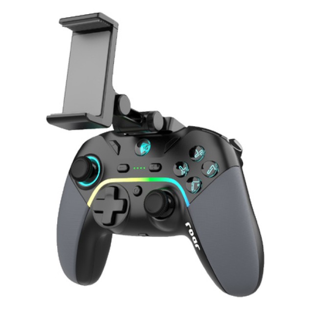 ROAR ασύρματο gamepad RR-0022, Switch/PC/iOS/Android, Bluetooth, μαύρο