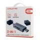 CABLETIME card reader CT-ACSD3-AG, SD/micro SD, USB/USB-C, 5Gbps, γκρι