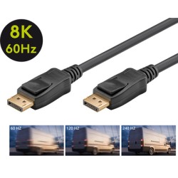 GOOBAY καλώδιο DisplayPort 64798, 8K/60Hz, 32.4 Gbps, 2m, μαύρο