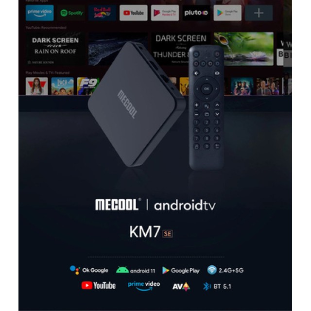 MECOOL TV Box KM7 SE, Google πιστοποίηση, 4K, 2/32GB, WiFi, Android 11