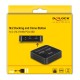 DELOCK docking station 64177, clone function, 2x M.2 NVMe 10 Gbps, μαύρο