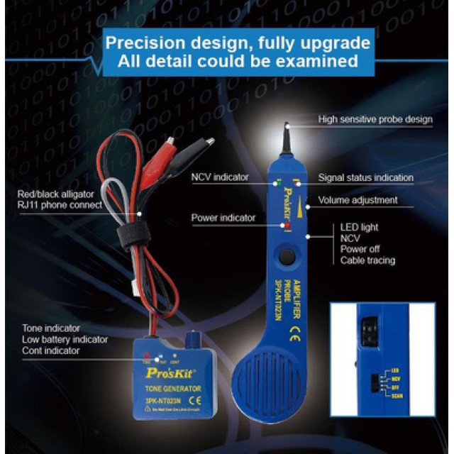 PROSKIT tester καλωδίων 3PK-NT023N, NCV 90~1000V