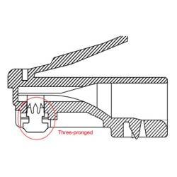 GOOBAY βύσμα RJ45 93828, CAT 6 UTP, διάφανο, 10τμχ