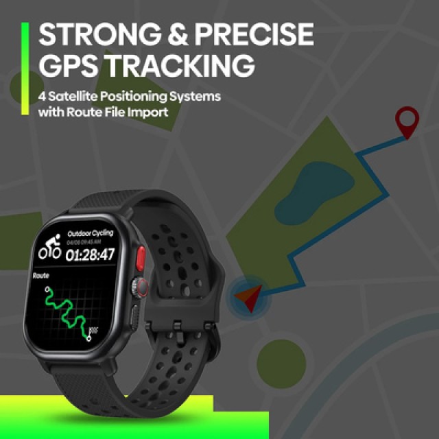 ZEBLAZE smartwatch Beyond 3 Pro, heart rate, 2.15" AMOLED, GPS, μαύρο