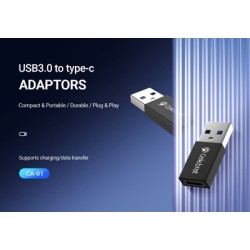 CELEBRAT αντάπτορας USB 3.0 σε USB-C CA-01, 3A, 5Gbps, μαύρος