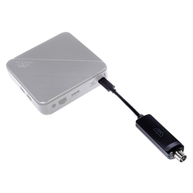 HOMATICS δέκτης κεραίας DVBT2TUNER για TV Box, DVB-T2, USB-C, μαύρος