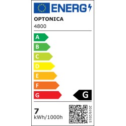 OPTONICA LED καλωδιοταινία 4800, 5050 30 SMD/m, 12V, 500lm/m, 4500K, 5m