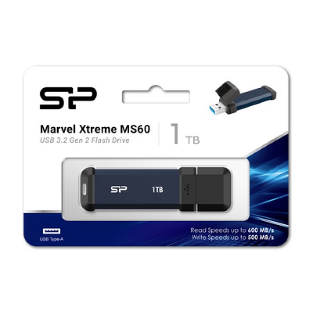 SILICON POWER εξωτερικός SSD Marvel Xtreme MS60, 1TB, USB 3.2, μπλε