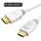 CABLETIME καλώδιο HDMI CT-HE19G με Ethernet, 4K/60Hz, 18 Gbps, 1m, λευκό