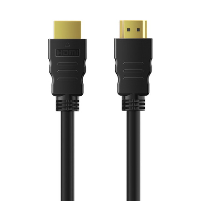 CABLETIME καλώδιο HDMI CT-HE19G με Ethernet, 4K/60Hz, 18 Gbps, 0.5m, μαύρο