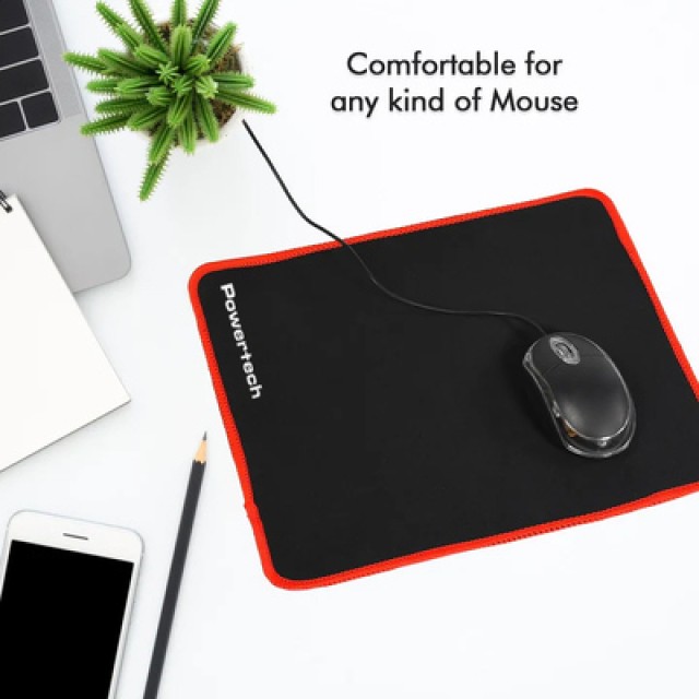 POWERTECH gaming mouse pad PT-1282, 30x25cm, μαύρο