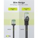 GOOBAY καλώδιο δικτύου 74352, CAT 8.1 U/FTP, slim, copper, 40Gbps, 0.50m, μαύρο GOOBAY καλώδιο δικτύου 74352, CAT 8.1 U/FTP, slim, copper, 40Gbps, 0.50m, μαύρο