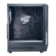 POWERTECH Gaming PC Case PT-1309, tempered glass, 4x ARGB fan, ATX, 340x200x436mm, μαύρο