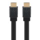 GOOBAY καλώδιο HDMI 2.0 61278, Ethernet flat 4K/60Hz 18 Gbps 1.5m, μαύρο