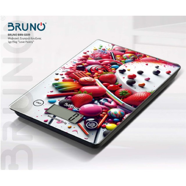 BRUNO BRN-0209 Ψηφιακή Ζυγαριά Κουζίνας 1gr/5kg "Love Pastry" BRUNO BRN-0209 Ψηφιακή Ζυγαριά Κουζίνας 1gr/5kg "Love Pastry"