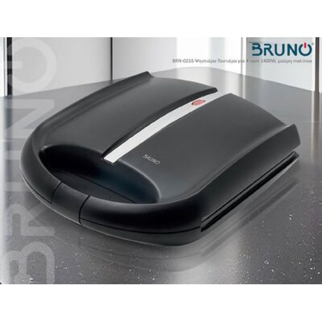 BRUNO BRN-0216 Ψηστιέρα-Τοστιέρα για 4 τοστ 1400W, μαύρη mat-inox BRUNO BRN-0216 Ψηστιέρα-Τοστιέρα για 4 τοστ 1400W, μαύρη mat-inox