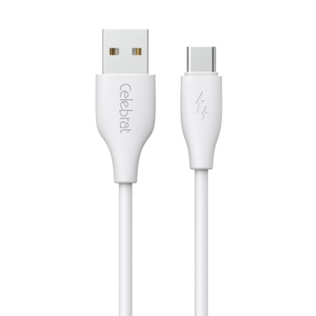 CELEBRAT καλώδιο USB-C σε USB CB-31A, 15W, 480Mbps, 1m, λευκό
