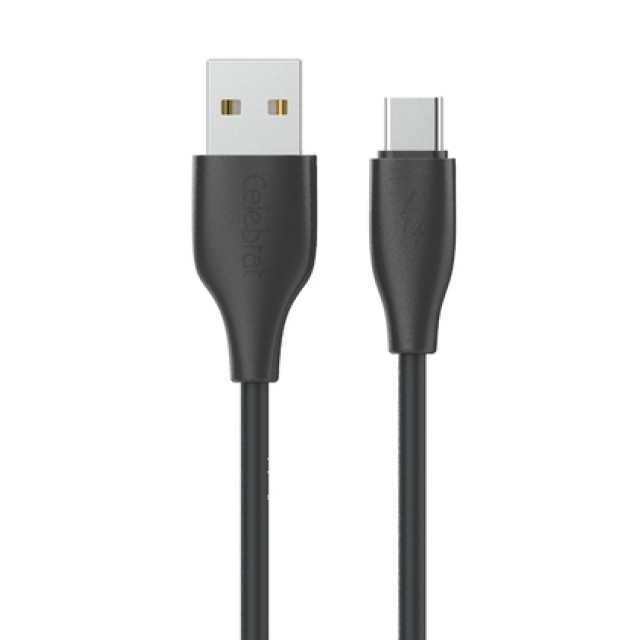 CELEBRAT καλώδιο USB-C σε USB CB-31A, 15W, 480Mbps, 1m, μαύρο