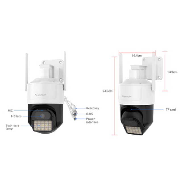 VSTARCAM smart κάμερα CS610Q, 4K/8MP, WiFi, PTZ, SD, IP66
