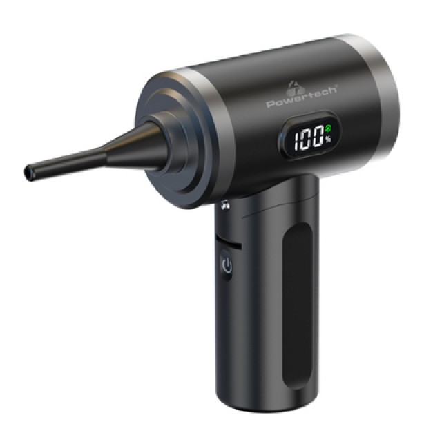POWERTECH ηλεκτρικό air duster PT-1316 με LED φακό, 50W, 3600mAh, μαύρο POWERTECH ηλεκτρικό air duster PT-1316 με LED φακό, 50W, 3600mAh, μαύρο
