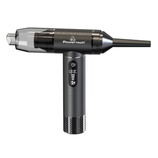 POWERTECH 2 σε 1 σκουπάκι χειρός & air duster PT-1317, 75W, 5000mAh, μαύρο POWERTECH 2 σε 1 σκουπάκι χειρός & air duster PT-1317, 75W, 5000mAh, μαύρο