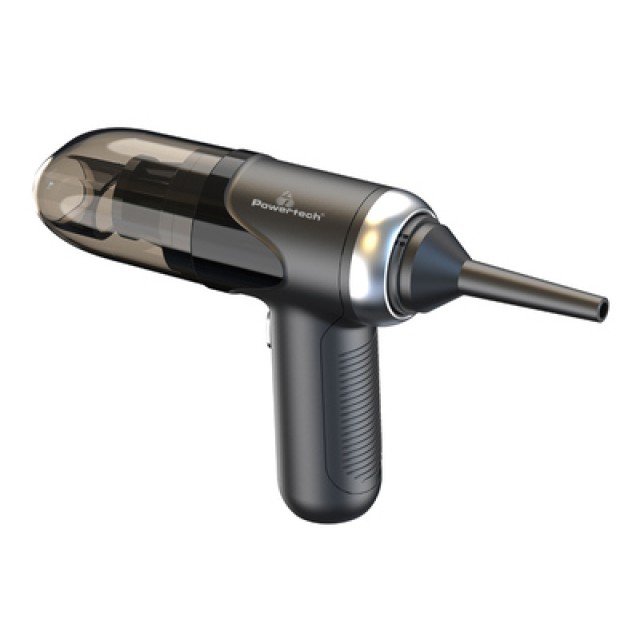 POWERTECH 2 σε 1 σκουπάκι χειρός & air duster PT-1315, 60W, 4000mAh, μαύρο POWERTECH 2 σε 1 σκουπάκι χειρός & air duster PT-1315, 60W, 4000mAh, μαύρο