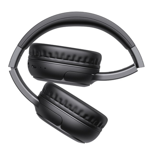 USAMS headphones YG23, ασύρματα & ενσύρματα, Φ40mm, 300mAh, μαύρα USAMS headphones YG23, ασύρματα & ενσύρματα, Φ40mm, 300mAh, μαύρα