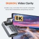 CABLETIME αντάπτορας USB-C CT-OTG42-AG, γωνιακός, USB4, 240W, 40Gbps, 8K, γκρι