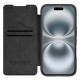 NILLKIN θήκη Qin Prop Leather για iPhone 16, δερμάτινη, μαύρη