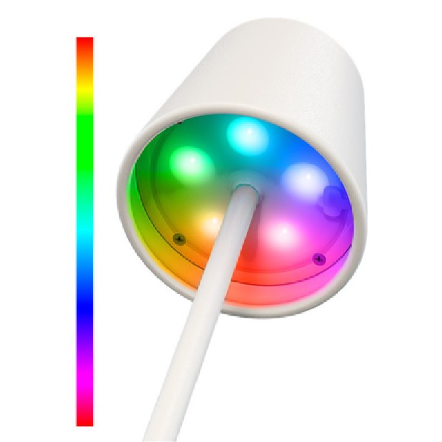 GOOBAY επιτραπέζιο φωτιστικό 73928, RGB, επαναφορτιζόμενο, λευκό GOOBAY επιτραπέζιο φωτιστικό 73928, RGB, επαναφορτιζόμενο, λευκό