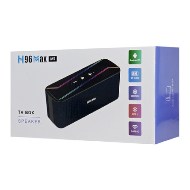 H96 MAX TV Box & ηχείο M7, RK3528, 8K, 4/32GB, WiFi, Bluetooth, Android 13