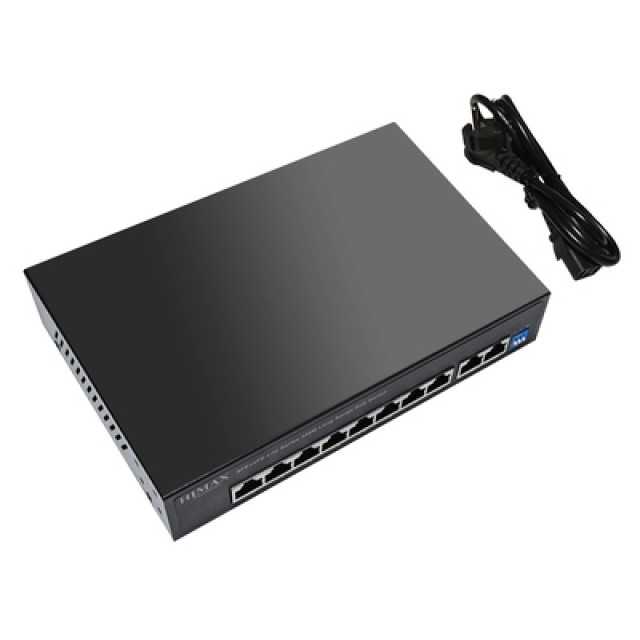 HIMAX PoE switch PS1802E-L, 8x Ethernet PoE & 2x Ethernet θύρες, έως 100Mbps HIMAX PoE switch PS1802E-L, 8x Ethernet PoE & 2x Ethernet θύρες, έως 100Mbps