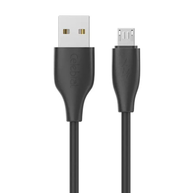 CELEBRAT καλώδιο micro USB σε USB CB-31, 15W, 480Mbps, 1m, μαύρο CELEBRAT καλώδιο micro USB σε USB CB-31, 15W, 480Mbps, 1m, μαύρο