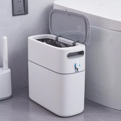 ECOCO κάδος απορριμμάτων E2244 με σακούλες, 12lt, λευκός