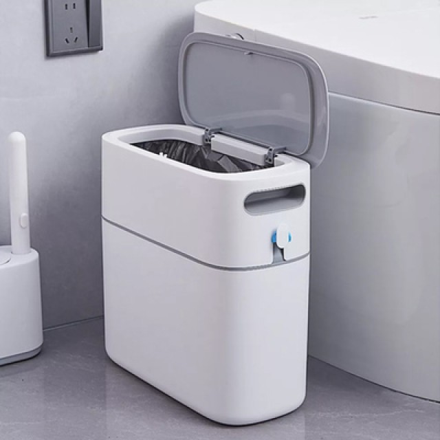 ECOCO κάδος απορριμμάτων E2244 με σακούλες, 12lt, λευκός