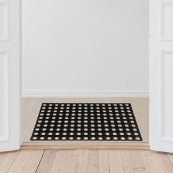 HOME USE πατάκι εισόδου HUH-0209, αντιολισθητικό, καουτσούκ, 60x40cm, 16mm πάχος, μαύρο