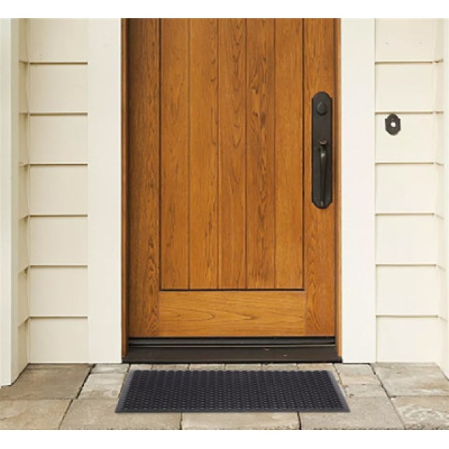 HOME USE πατάκι εισόδου HUH-0210, αντιολισθητικό, καουτσούκ, 90x60cm, 8mm πάχος, μαύρο