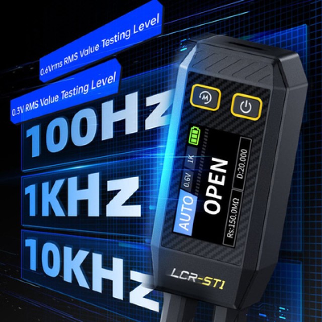 FNIRSI ψηφιακό LCR/SMD/ESR tester LCR-ST1, επαναφορτιζόμενο FNIRSI ψηφιακό LCR/SMD/ESR tester LCR-ST1, επαναφορτιζόμενο