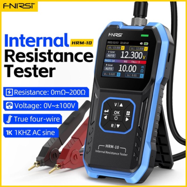 FNIRSI tester μπαταριών HRM-10, επαναφορτιζόμενο FNIRSI tester μπαταριών HRM-10, επαναφορτιζόμενο