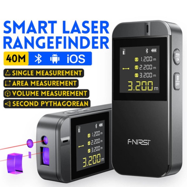 FNIRSI laser μετρητής απόστασης IR40, επαναφορτιζόμενος, 40m FNIRSI laser μετρητής απόστασης IR40, επαναφορτιζόμενος, 40m