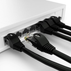 POWERTECH καλώδιο δικτύου CAB-N405, Cat 6 U/UTP, CCA, 250Hz, 3m, μαύρο