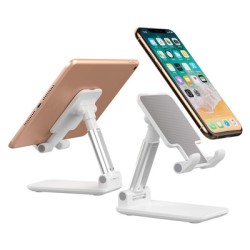 Βάση για smartphone/tablet AP24, foldable, πτυσσόμενη, λευκή