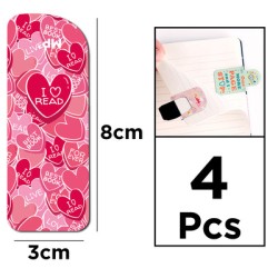 MP μαγνητικοί σελιδοδείκτες PN242-06, 8x3cm, 4τμχ