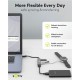 GOOBAY USB hub 74456, 4x θυρών, USB 3.2, 5Gbps, USB σύνδεση, γκρι