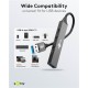 GOOBAY USB hub 74458, 4x θυρών, USB 3.2, 5Gbps, USB σύνδεση, γκρι